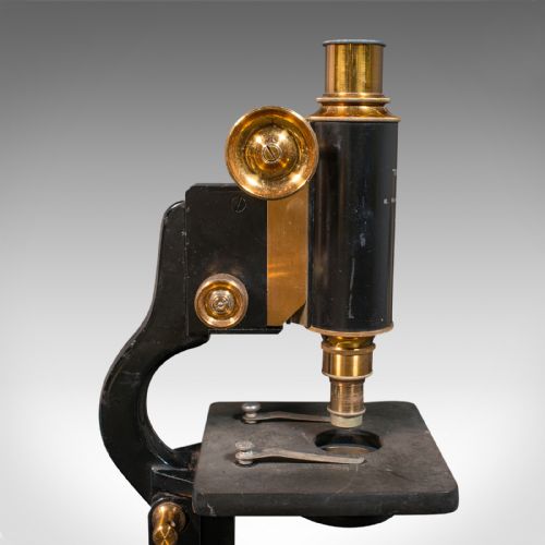 fig 6. Antique Cased Microscope, English, Scientific Instrument, Watson of London, 1920