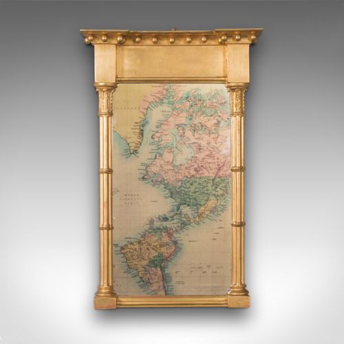 fig 1. Antique Pier Mirror, English, Giltwood, Decorative, Hall, Regency, Circa 1820