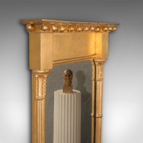 fig 4. Antique Pier Mirror, English, Giltwood, Decorative, Hall, Regency, Circa 1820