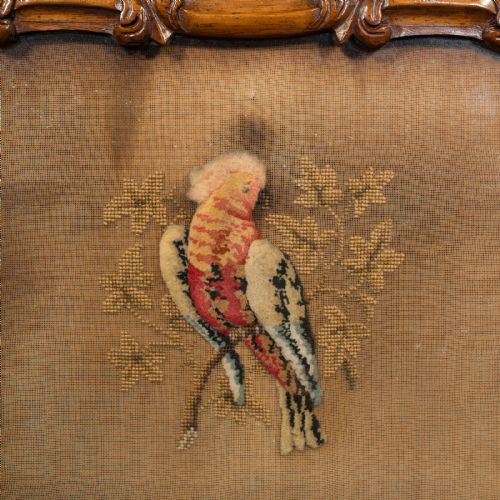 ANTIQUE ADJUSTABLE POLE SCREEN ENGLISH FIRESIDE SHIELD REGENCY CIRCA 1820 - ADDITIONAL PHOTO 9