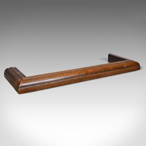 Large, Antique, Fire Kerb, English, Victorian, Oak, Fireside, Fender, Circa 1870