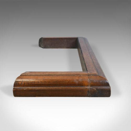 fig 2. Large, Antique, Fire Kerb, English, Victorian, Oak, Fireside, Fender, Circa 1870