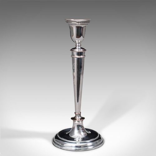 fig 1. Set of 4 Antique Candlesticks, English, Silver Plate, Candle Sconce, Victorian