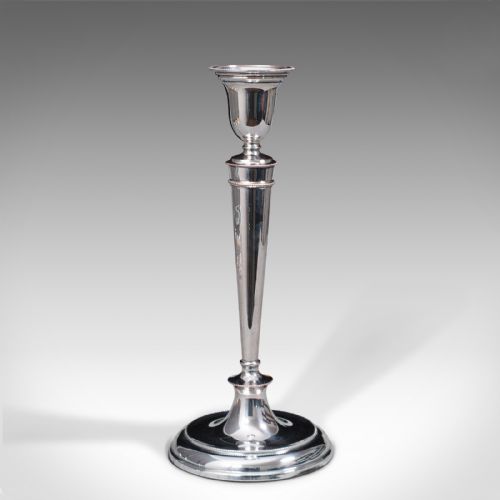 fig 2. Set of 4 Antique Candlesticks, English, Silver Plate, Candle Sconce, Victorian