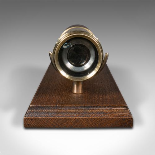 fig 5. Antique 3 Draw Telescope, English, Brass, Terrestrial Refractor, Victorian, 1900
