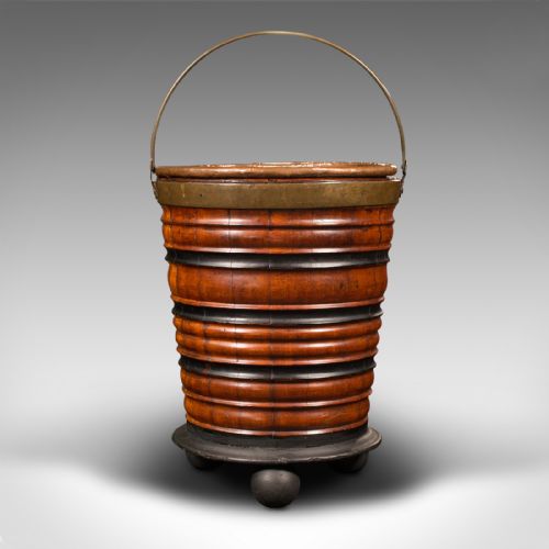 Antique Black Forest Fireside Bin, German, Coal, Log Store, Planter, Victorian