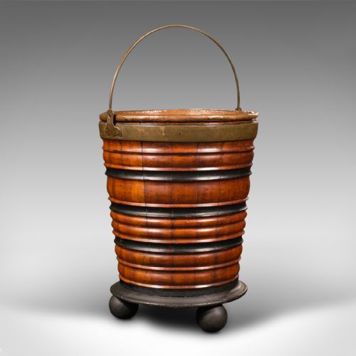 fig 2. Antique Black Forest Fireside Bin, German, Coal, Log Store, Planter, Victorian