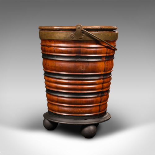 fig 4. Antique Black Forest Fireside Bin, German, Coal, Log Store, Planter, Victorian