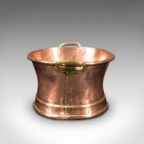 fig 3. Antique Pheasant Roasting Pan, English, Hand Beaten Copper Pot, Decor, Georgian