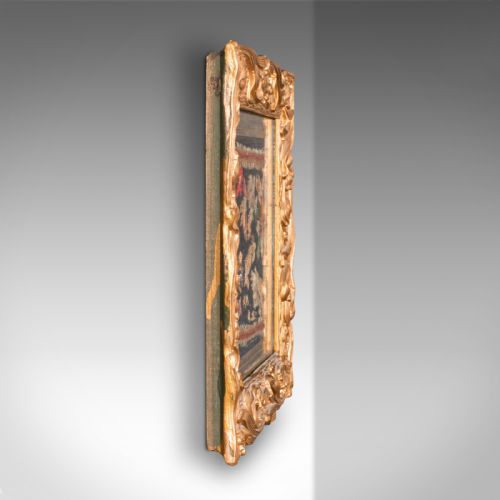 fig 2. Small Antique Framed Embroidered Sampler, English, Needlepoint, Georgian, C.1800