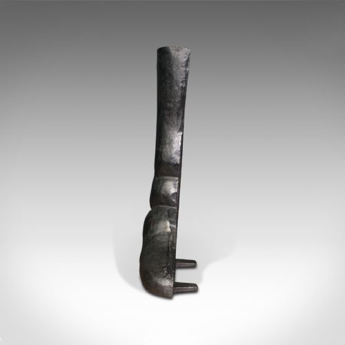 fig 2. Antique Decorative Door Stop, English, Cast Iron, Boot Prop, Victorian, C.1850