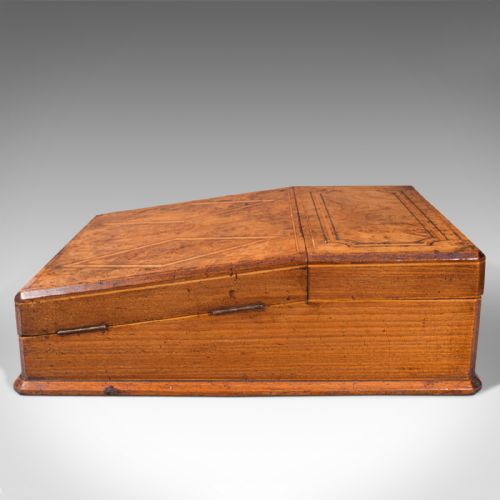 fig 2. Antique Decorative Canteen, English, Burr Walnut, Cutlery Box, Victorian, C.1860