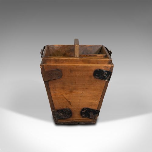fig 3. Antique Bulb Planter's Trug, English, Pine, Gardening Basket, Victorian, C.1890