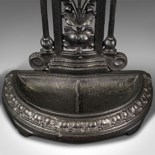 ANTIQUE DECORATIVE HALL STICK STAND ENGLISH AFTER COALBROOKDALE EDWARDIAN - ADDITIONAL PHOTO 8