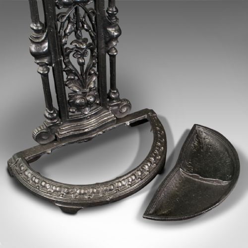 ANTIQUE DECORATIVE HALL STICK STAND ENGLISH AFTER COALBROOKDALE EDWARDIAN - ADDITIONAL PHOTO 9
