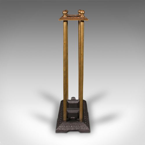 fig 2. Antique Sectional Umbrella Stand, English, Bronze, Iron, Hall Rack, Victorian