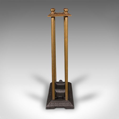 fig 3. Antique Sectional Umbrella Stand, English, Bronze, Iron, Hall Rack, Victorian