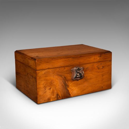 fig 1. Antique Keepsake Box, Scottish, Sycamore, Work, Jewellery Case, Victorian, 1880