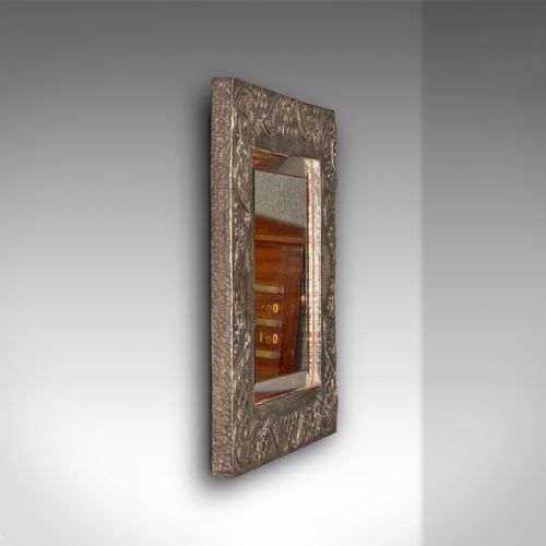 fig 2. Small Antique Wall Mirror, English, Hall, Art Nouveau, Early 20th Century, 1920