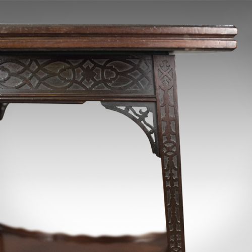 ANTIQUE FOLDOVER GAMES TABLE ENGLISH EDWARDS ROBERTS LONDON CIRCA 1880 - ADDITIONAL PHOTO 5
