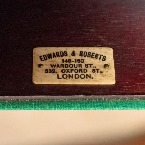 ANTIQUE FOLDOVER GAMES TABLE ENGLISH EDWARDS ROBERTS LONDON CIRCA 1880 - ADDITIONAL PHOTO 6