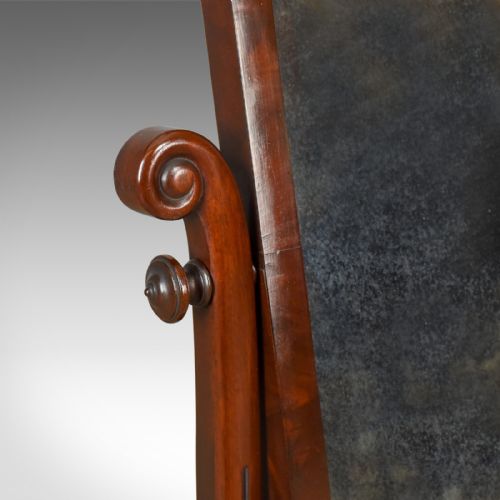 fig 2. Large Antique Vanity Mirror, Toilet, Swing, English, Victorian Marble Circa 1850