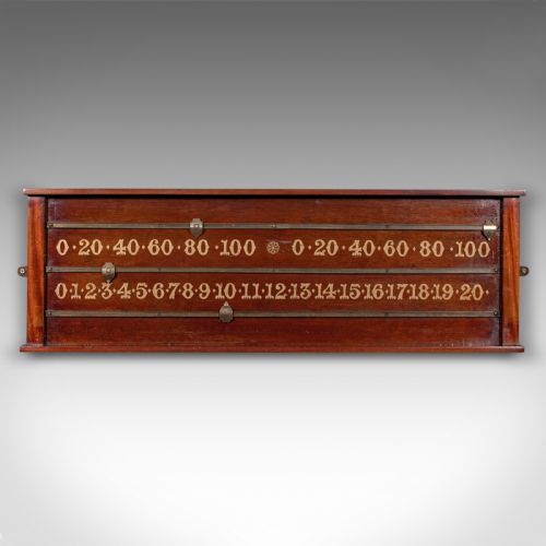 fig 1. Antique Billiard Scoreboard, English, Games Room, Score Counter, Victorian, 1900