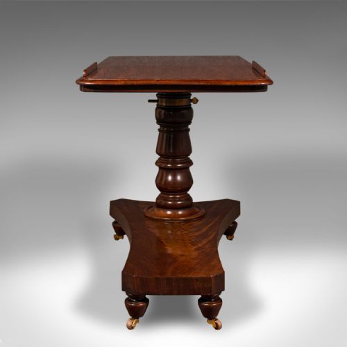 fig 5. Antique Gentleman's Reading Table, English, Adjustable, Writing, Victorian