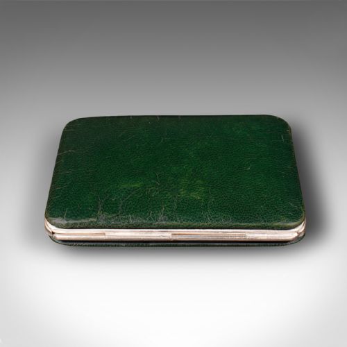 fig 2. Antique Business Card Case, English, Leather, Wallet, After Asprey, Edwardian