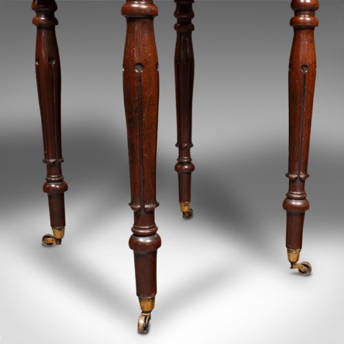 ANTIQUE PEMBROKE TABLE ENGLISH DROP LEAF SIDE OCCASIONAL REGENCY C1830 - ADDITIONAL PHOTO 9