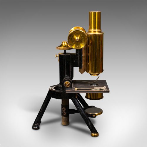 ANTIQUE CASED MICROSCOPE ENGLISH SCIENTIFIC INSTRUMENT SWIFT SON EDWARDIAN - ADDITIONAL PHOTO 2