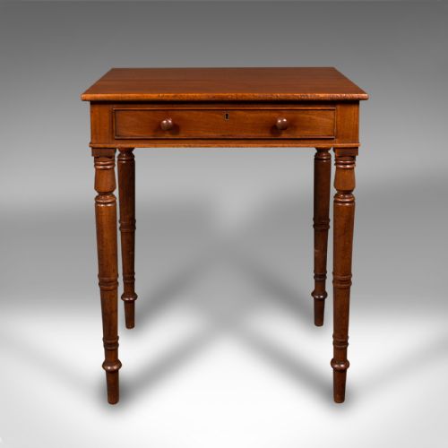 fig 2. Small Antique Side Table, English, Nook, Lamp, Hall, Bedroom, Lounge, Victorian
