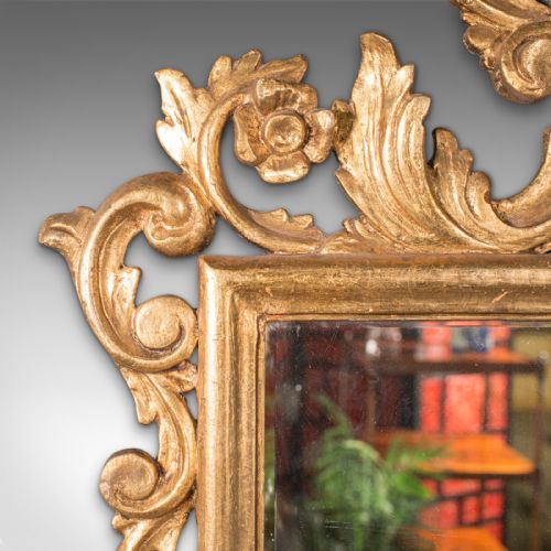 fig 4. Antique Ornate Mirror, Continental, Giltwood, Glass, Hall, Overmantle, Victorian