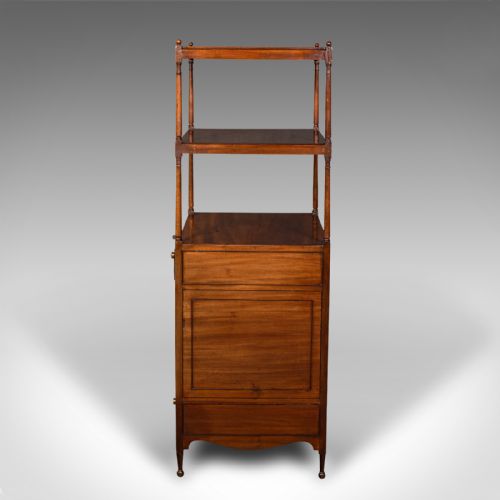 fig 2. Antique Two Tier Display Stand, English, Whatnot, Cabinet, Victorian, Circa 1860