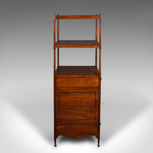 fig 4. Antique Two Tier Display Stand, English, Whatnot, Cabinet, Victorian, Circa 1860