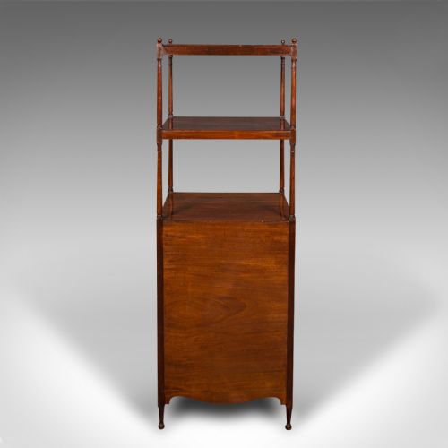 fig 5. Antique Two Tier Display Stand, English, Whatnot, Cabinet, Victorian, Circa 1860