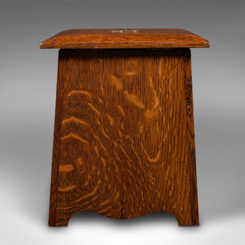 ANTIQUE DESKTOP STATIONERY BOX ENGLISH OAK ARTS CRAFTS VICTORIAN C1890 - ADDITIONAL PHOTO 6