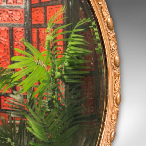 ANTIQUE ORNATE WALL MIRROR FRENCH GILT GESSO BEVELLED GLASS VICTORIAN 1900 - ADDITIONAL PHOTO 4