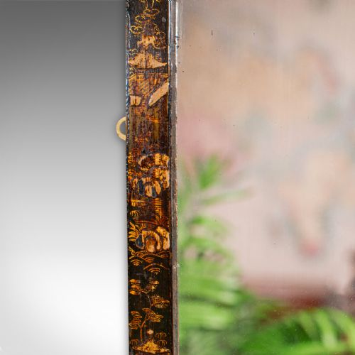 fig 3. Antique Chinoiserie Wall Mirror, Oriental, Japanned, Hallway, Bedroom, Victorian