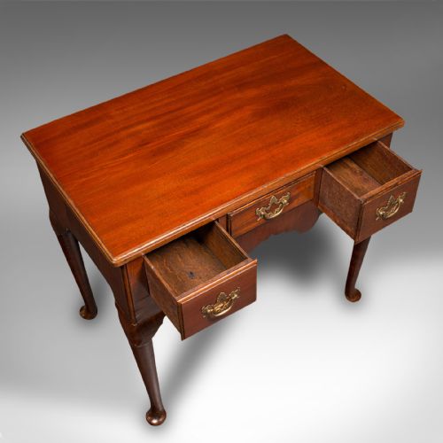SMALL ANTIQUE HALL TABLE ENGLISH LOWBOY RECEPTION HALL SIDE GEORGIAN 1780 - ADDITIONAL PHOTO 3