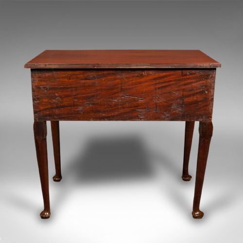 SMALL ANTIQUE HALL TABLE ENGLISH LOWBOY RECEPTION HALL SIDE GEORGIAN 1780 - ADDITIONAL PHOTO 4