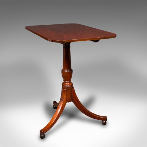 ANTIQUE SUPPER TABLE ENGLISH SNAP TOP LAMP OCCASIONAL REGENCY CIRCA 1820 - ADDITIONAL PHOTO 1