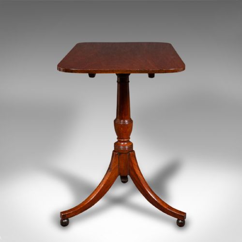 ANTIQUE SUPPER TABLE ENGLISH SNAP TOP LAMP OCCASIONAL REGENCY CIRCA 1820 - ADDITIONAL PHOTO 2