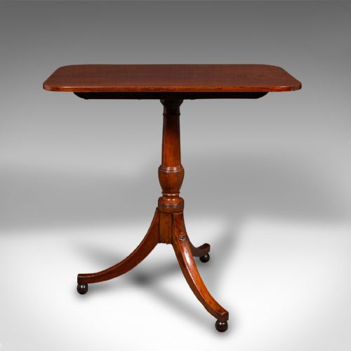 ANTIQUE SUPPER TABLE ENGLISH SNAP TOP LAMP OCCASIONAL REGENCY CIRCA 1820 - ADDITIONAL PHOTO 3