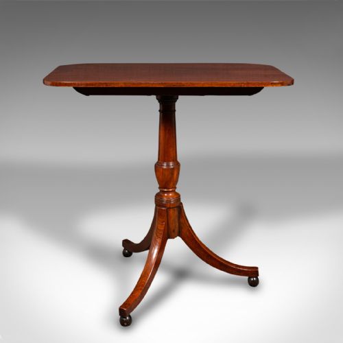 ANTIQUE SUPPER TABLE ENGLISH SNAP TOP LAMP OCCASIONAL REGENCY CIRCA 1820 - ADDITIONAL PHOTO 4