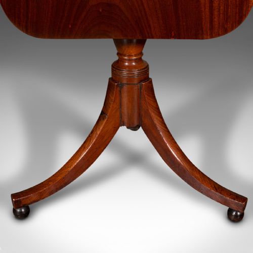 ANTIQUE SUPPER TABLE ENGLISH SNAP TOP LAMP OCCASIONAL REGENCY CIRCA 1820 - ADDITIONAL PHOTO 10