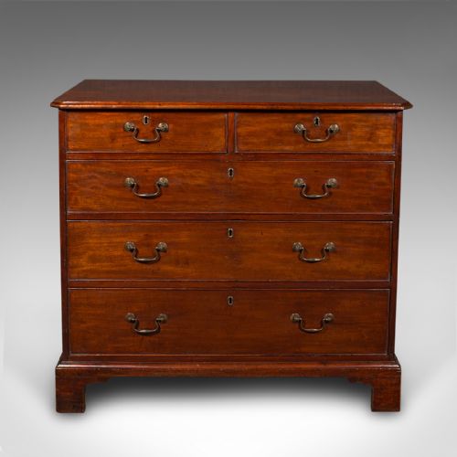 fig 1. Antique Gentleman's Tallboy, English, Chest of Drawers, Georgian, Circa 1790