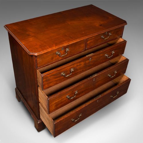 fig 5. Antique Gentleman's Tallboy, English, Chest of Drawers, Georgian, Circa 1790