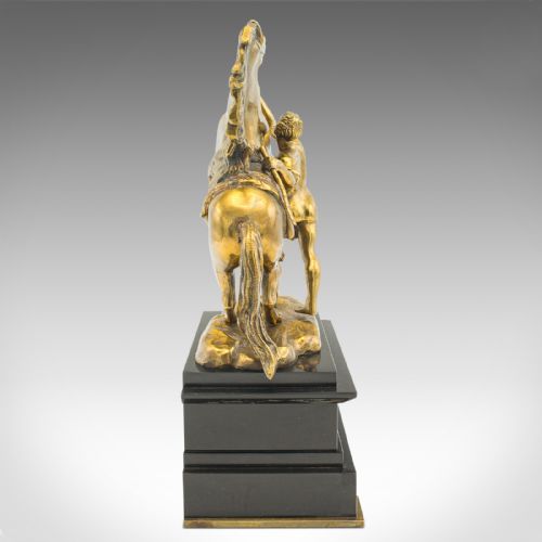 fig 3. Pair Of Antique Marly Horse Bookends, French, Grand Tour, Book Rest, Victorian