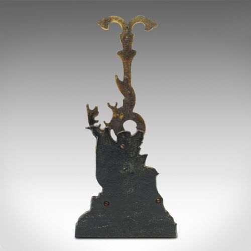 fig 3. Antique Highland Doorstop, Scottish Brass Decorative Stag Door Keeper, Victorian